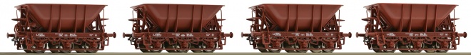 Set of 4 Ore cars type MAS 4<br /><a href='images/pictures/Roco/221330.jpg' target='_blank'>Full size image</a>
